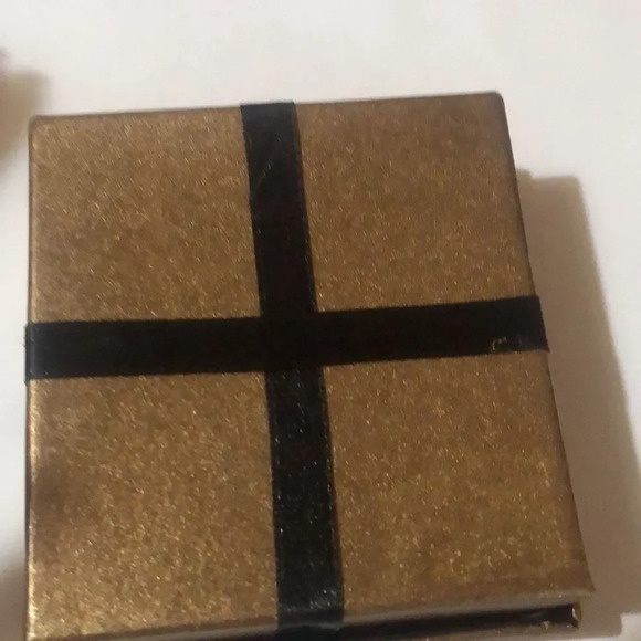 Glass Beaded Bracelet Gold Green Blue Silver Toggle Clasp Jewelry Box - Picture 3 of 5